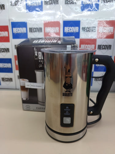 Batidor leche 500W, 240ml, Eléctrico Leche Frother, 1 taza, Inoxidable Acero, Plata / Negro Bialetti 0004430